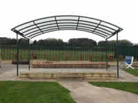 Outdoor shelter at Olga Primary School